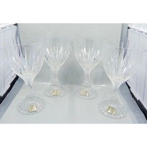 Mikasa Crystal Park Lane Goblet Wine Glasses Set of 4 SN101 701